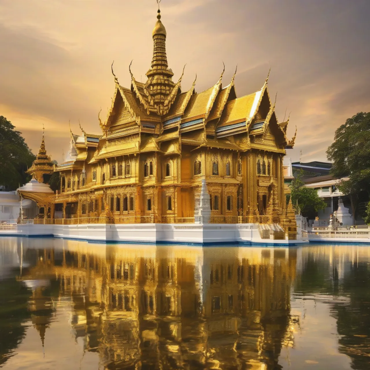 Golden Temple in Thailand