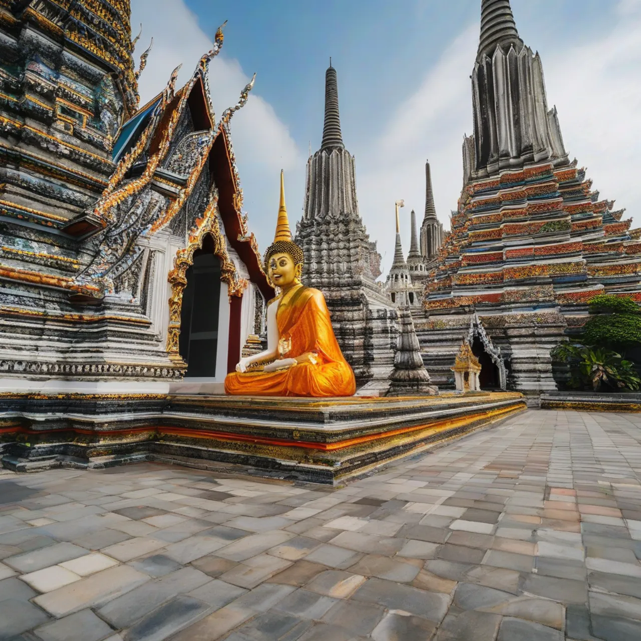 Chùa Wat Arun bên bờ sông Chao Phraya